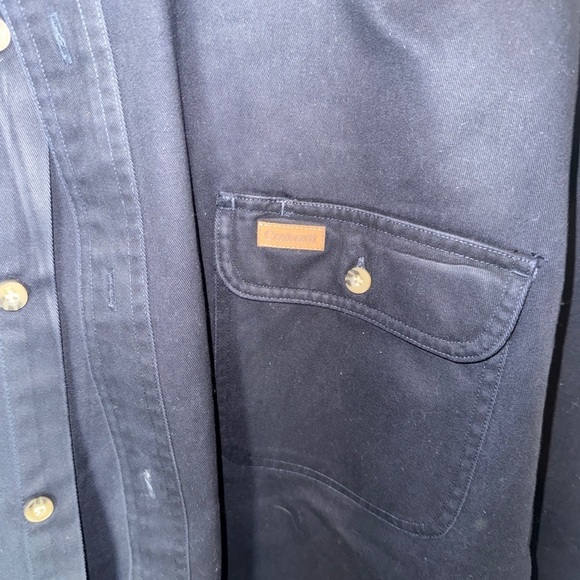 Carhartt Navy Button-Up Shirt - Picture 3 of 4